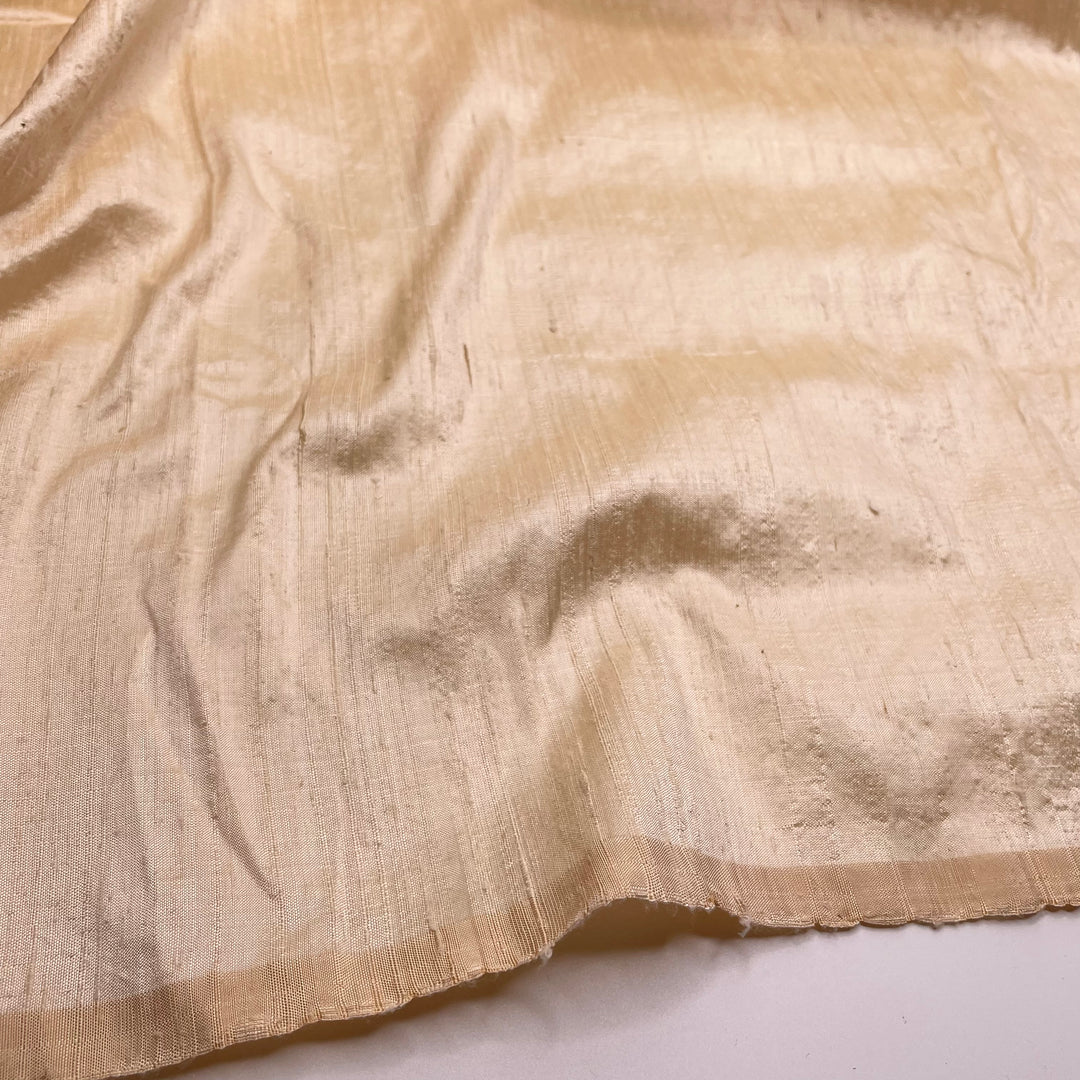 Extroverted Shine - Slub Silk Woven - Cream - 0.9M Bundle