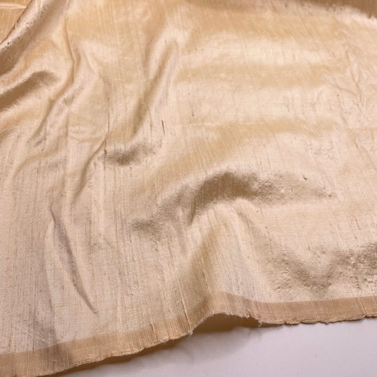 Extroverted Shine - Slub Silk Woven - Cream - 0.9M Bundle