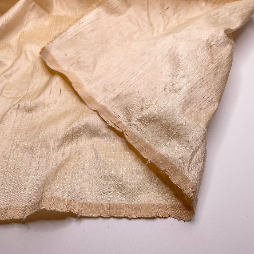 Extroverted Shine - Slub Silk Woven - Cream - 0.9M Bundle