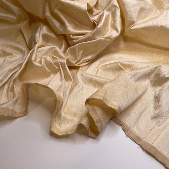 Extroverted Shine - Slub Silk Woven - Cream - 0.9M Bundle
