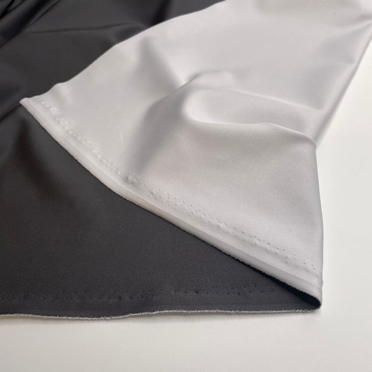 Bike Path Network - Chitosante Spandex/Recycled Polyester Knit - Grey/White - 2.2M Bundle