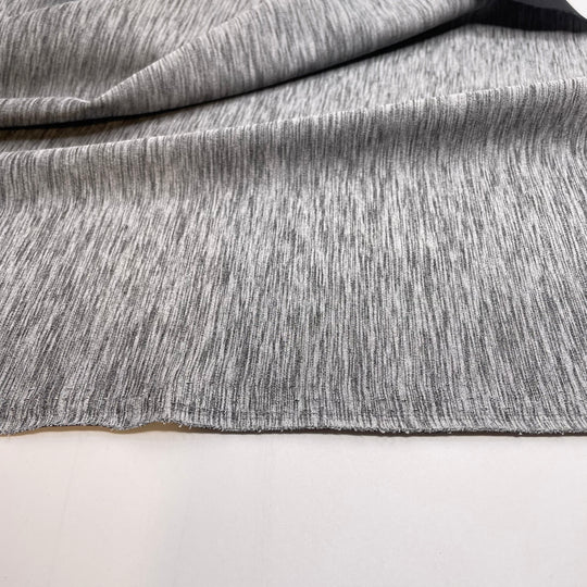 Clara Hughes - Double Cloth Knit Poly  - Grey/Black - Bundles