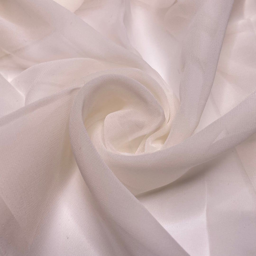 Wind In My Hair - Chiffon Silk Woven - Off White - 3M Bundle