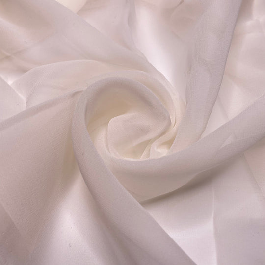Wind In My Hair - Chiffon Silk Woven - Off White - 3M Bundle