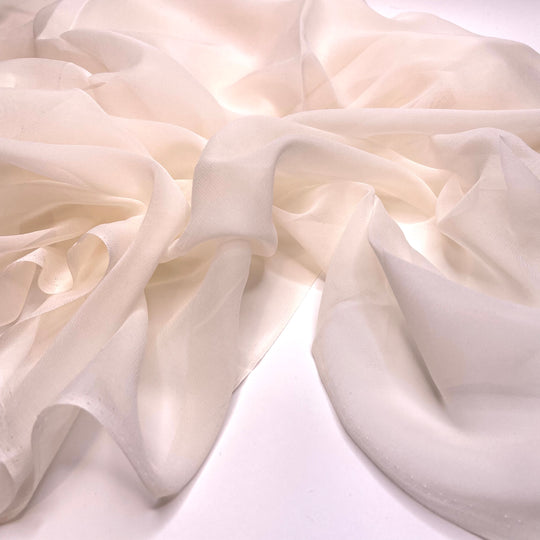 Wind In My Hair - Chiffon Silk Woven - Off White - 3M Bundle