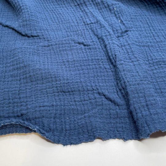 On My Way To A Vacay - Waffle Weave Cotton Woven - Navy - 2.65M Bundle