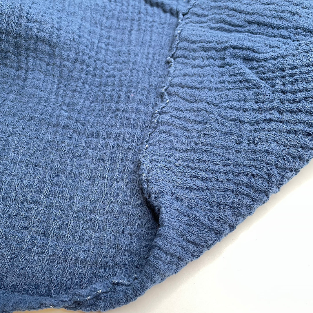 On My Way To A Vacay - Waffle Weave Cotton Woven - Navy - 2.65M Bundle
