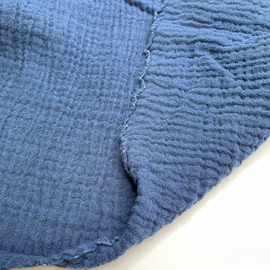 On My Way To A Vacay - Waffle Weave Cotton Woven - Navy - 2.65M Bundle