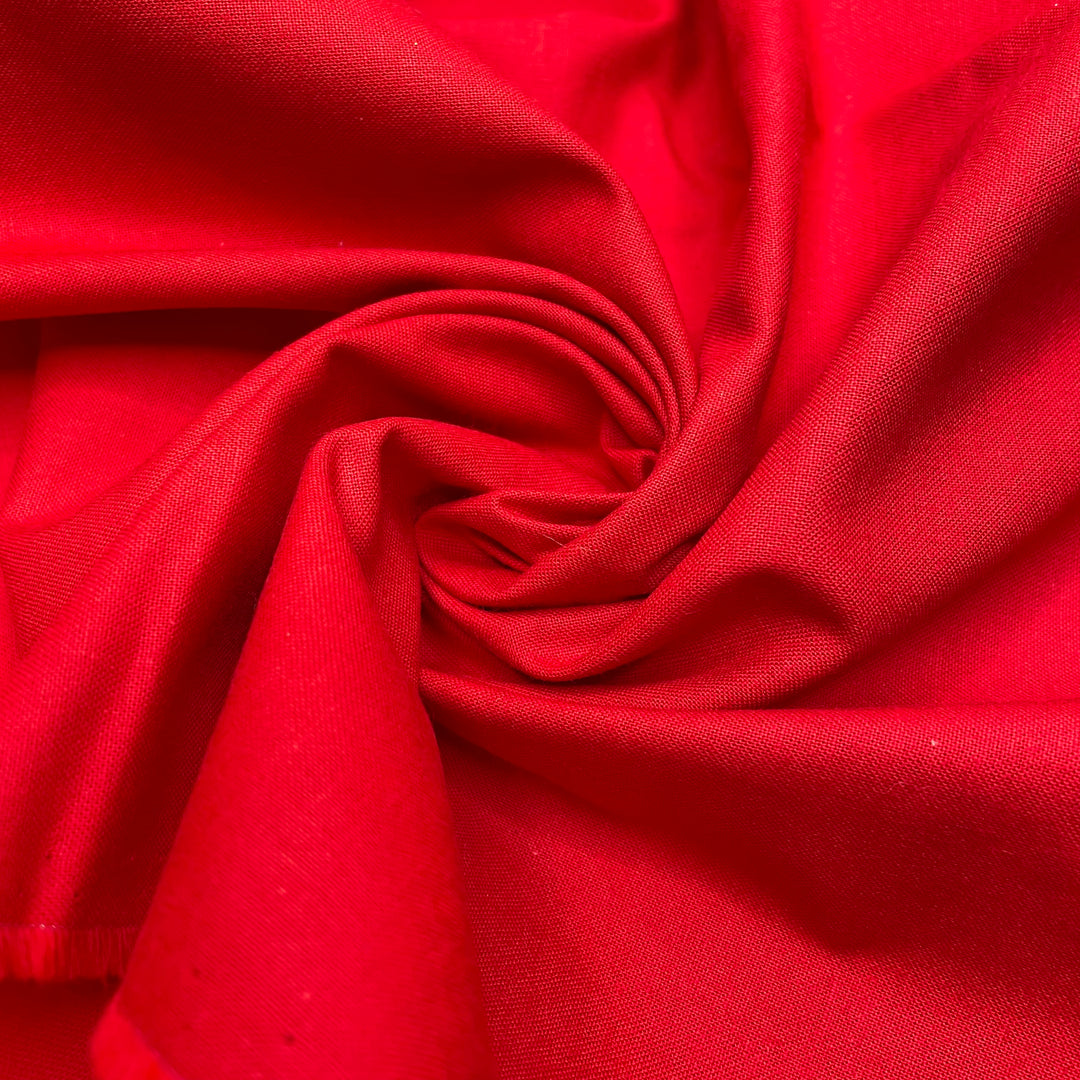 Wiggilywoo - Cotton Woven - Red - 0.9M Bundle