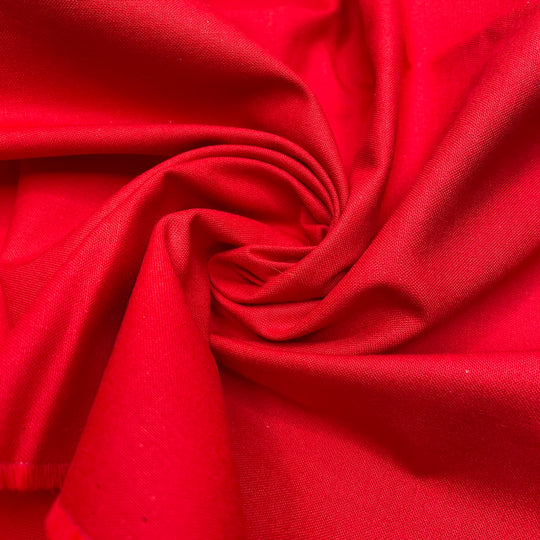 Wiggilywoo - Cotton Woven - Red - 0.9M Bundle