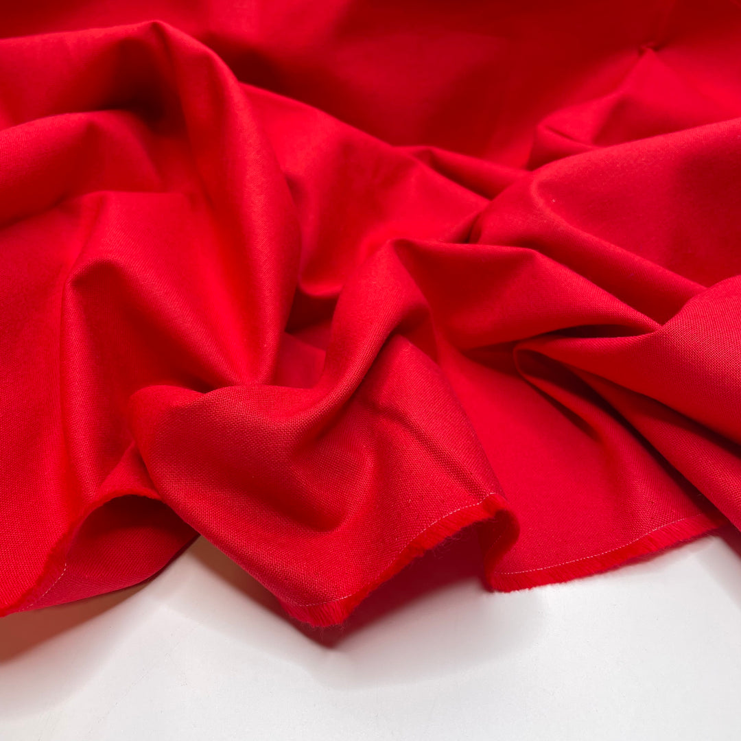 Wiggilywoo - Cotton Woven - Red - 0.9M Bundle