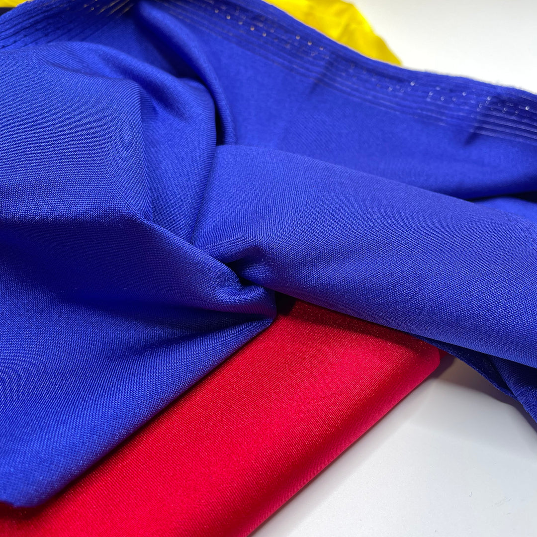Primary Pack - Water Resistant Jersey Poly/Spandex Knit - Red Blue Yellow - 0.5M Bundle