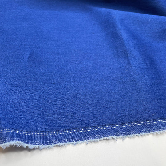 Where The Sky Meets The Sea - Denim Cotton/Spandex Woven - Blue - 1M Bundle