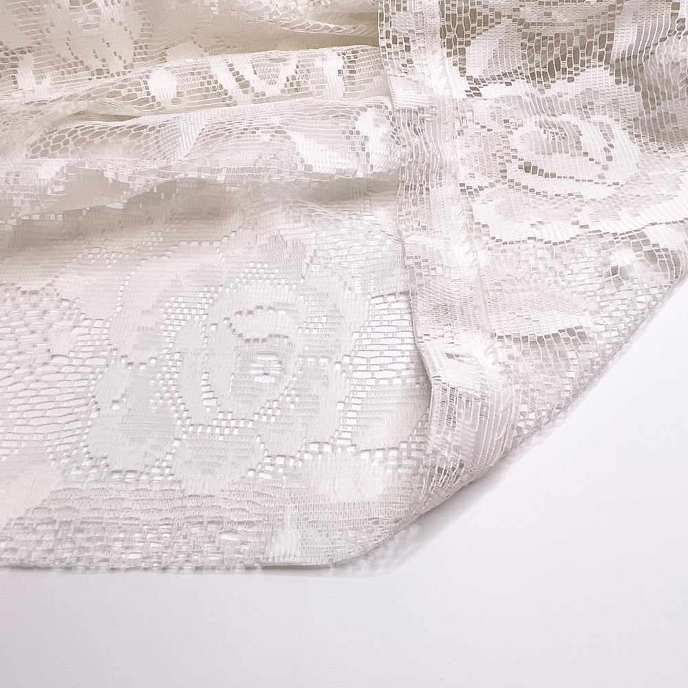 Grandmas Kitchen - Poly Woven - Off White Floral - 1M Bundle