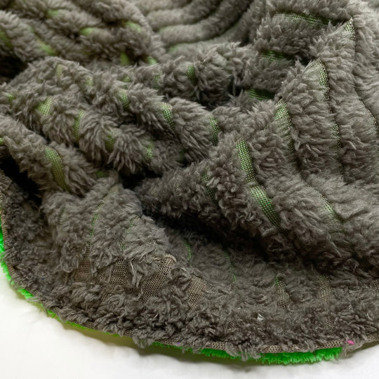 What Is A Jellicle Cat - Poly/Rib Cord Fleece Woven - Green/Brown - 0.7M Bundle