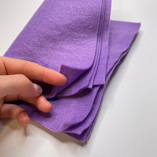 UB - 4 Pack - Felt Acrylic Woven - Purple - 0.3M Bundle