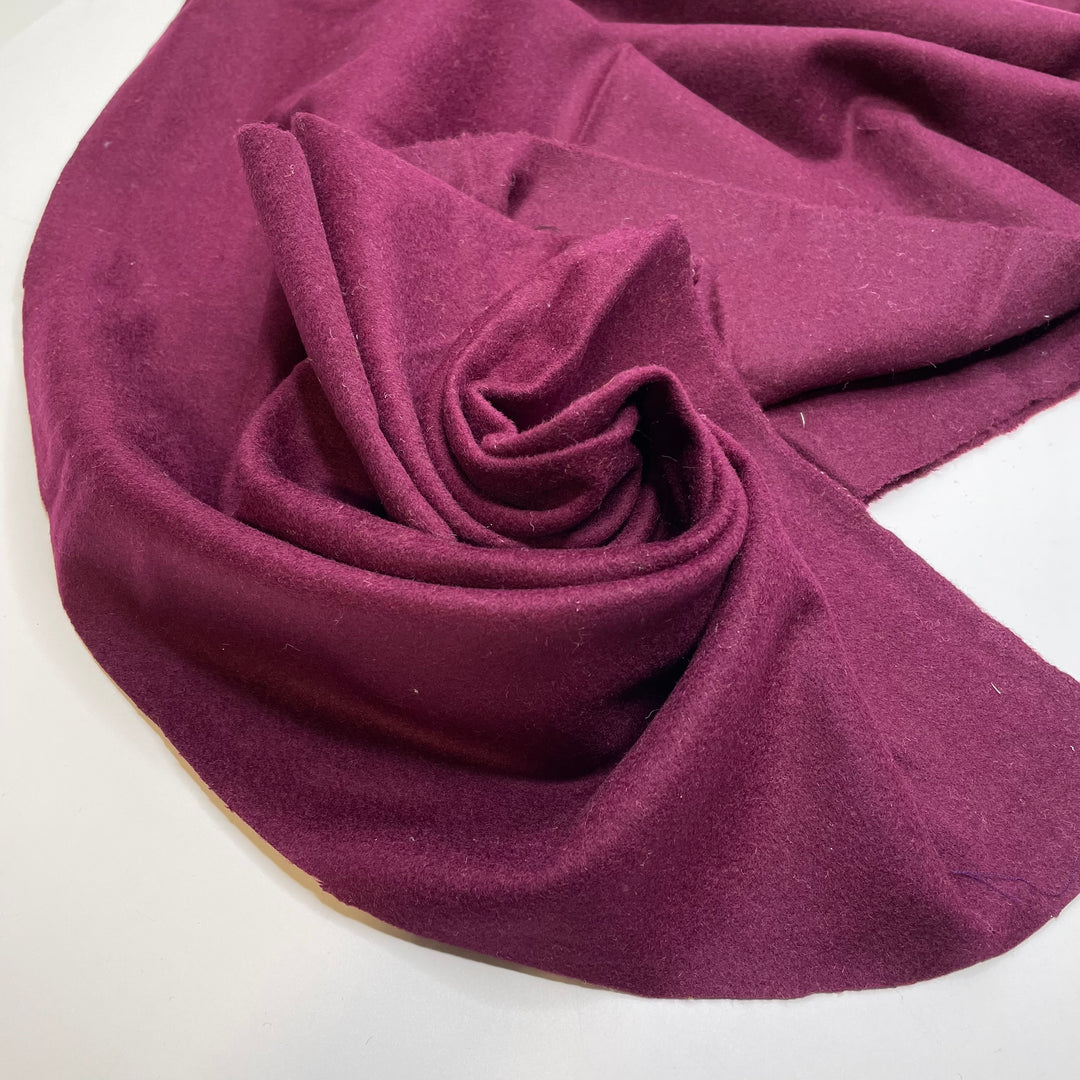 UB - Queen You - Felt Wool Woven - Burgundy - 0.45M Bundle