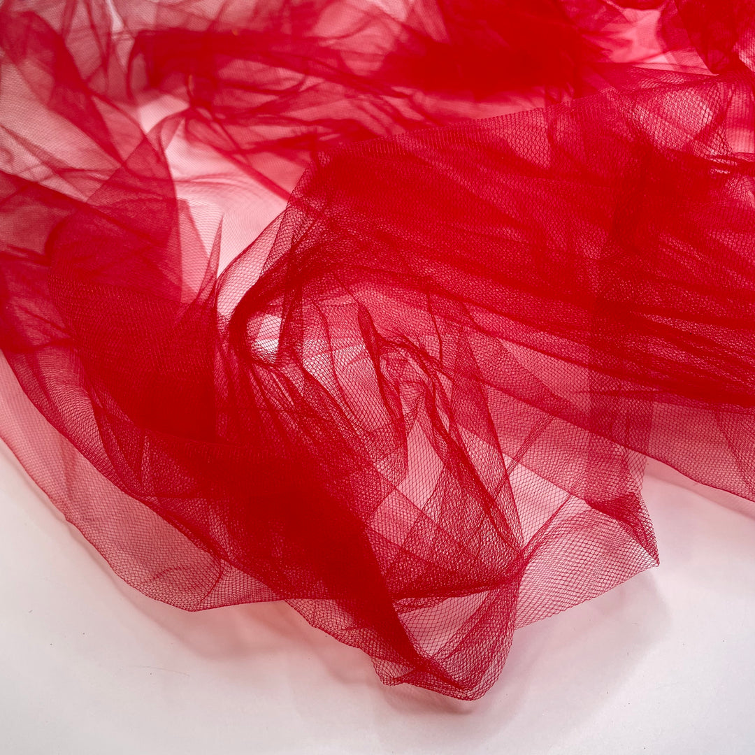 UB - Butterfly Nets - Tulle Poly Woven - Red - 0.8M Bundle