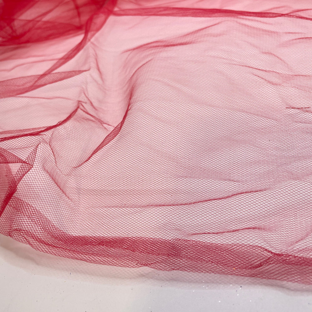 UB - Butterfly Nets - Tulle Poly Woven - Red - 0.8M Bundle