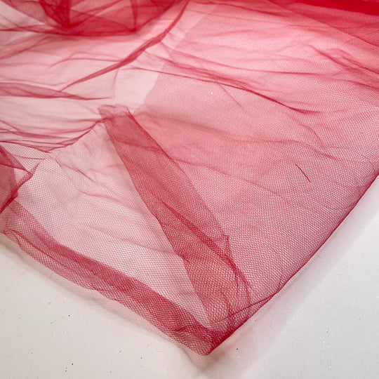 UB - Butterfly Nets - Tulle Poly Woven - Red - 0.8M Bundle