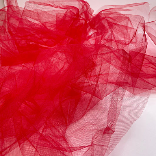 UB - Butterfly Nets - Tulle Poly Woven - Red - 0.8M Bundle
