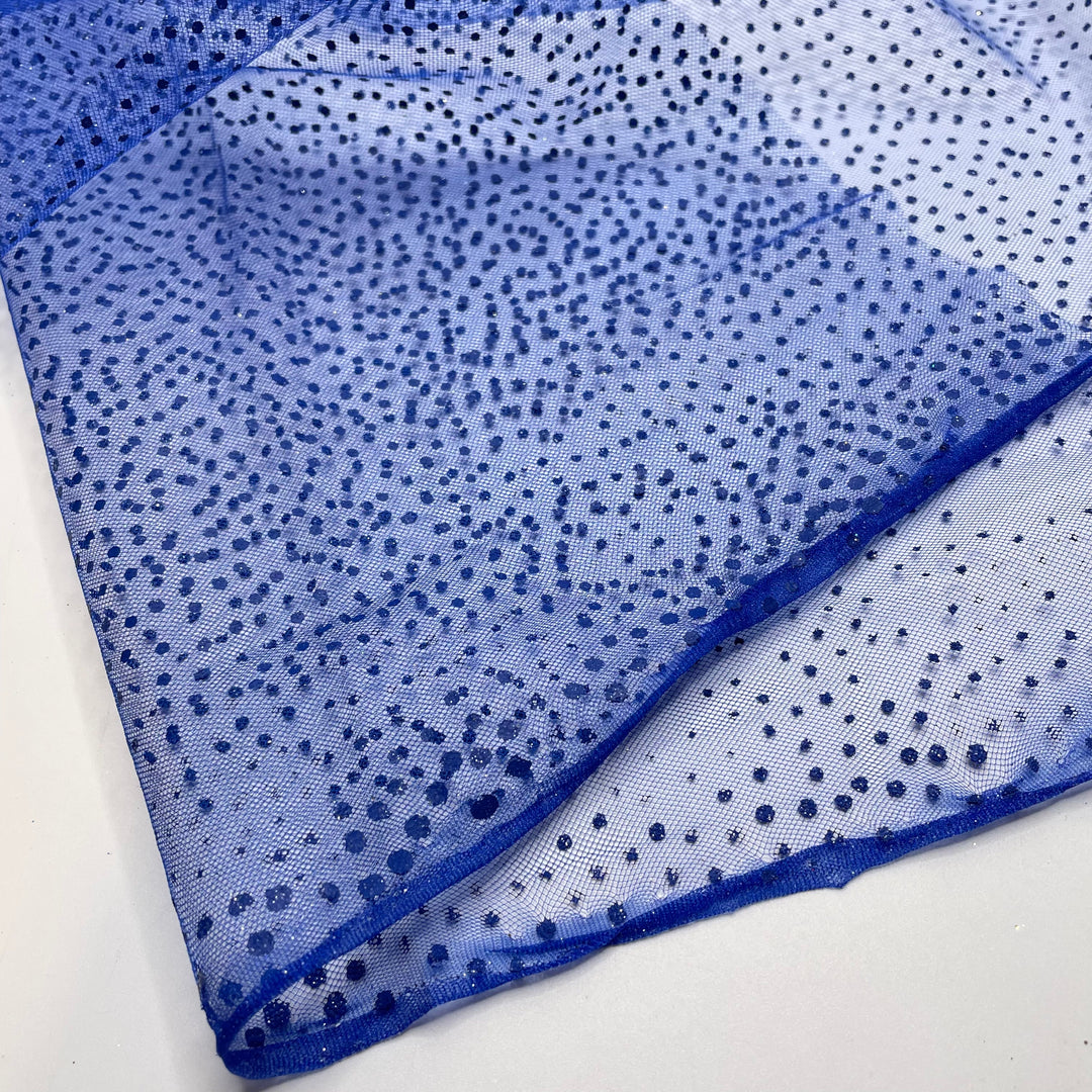 UB - Galactic Blueberries - Glitter Tulle Poly Woven - Blue - 1.5M Bundle