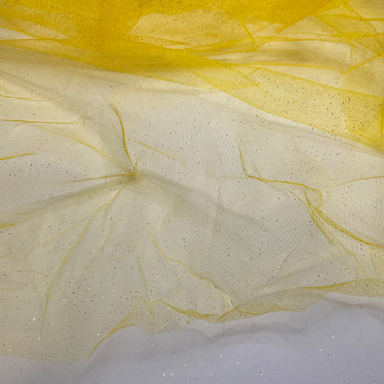 UB - Starshine - Glitter Tulle Poly Woven - Yellow/Gold - 2M Bundle