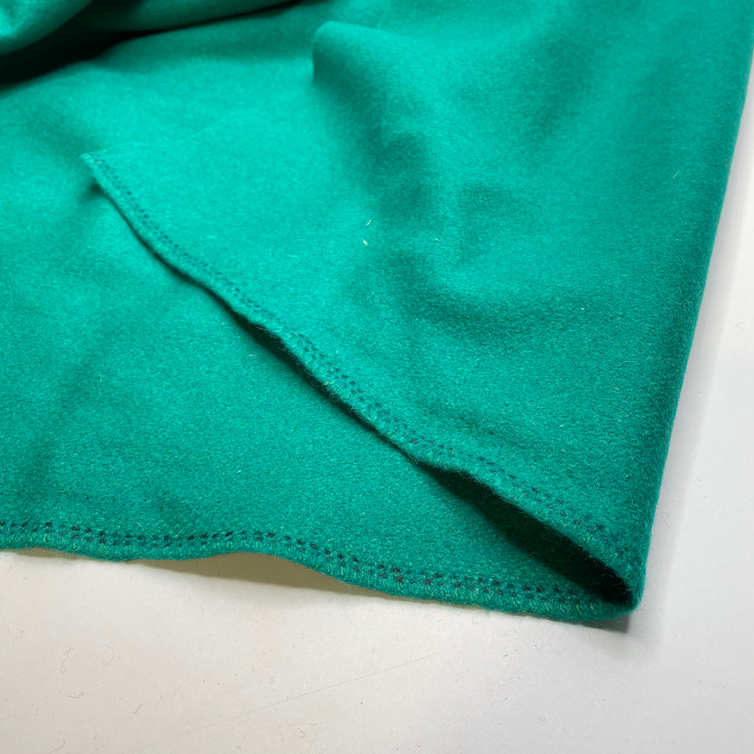 Going Fishing - Boiled Wool Wool Woven - Green - 3M Bundle