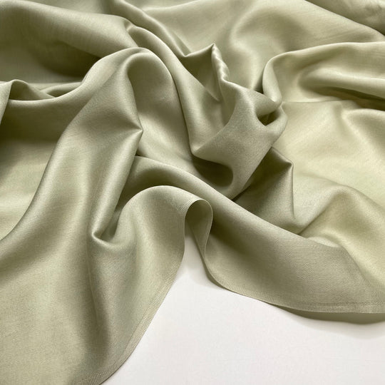 Pressing Leaves - Poly/Cotton Woven - Light Sage - 3M Bundle