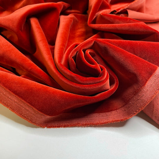 UB - Fresh Coat - Velvet Poly/Cotton Woven - Red - 1.3M Bundle