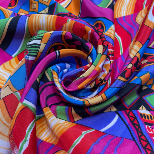 Psychedelic Solstice - Poly Woven - Multi Geometric - 2M Bundle