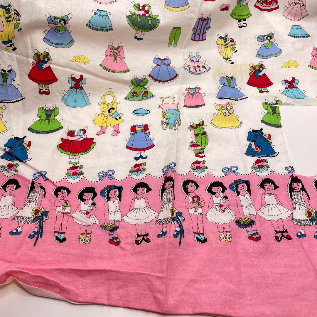 Dressed To Impress - Cotton Woven - White Multi Dolls Fashion - 1M Bundle