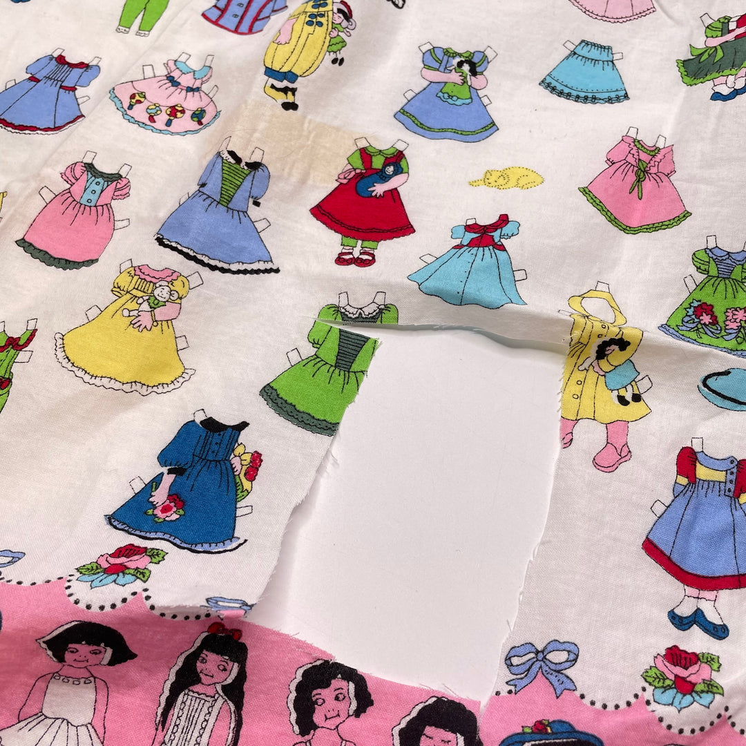 Dressed To Impress - Cotton Woven - White Multi Dolls Fashion - 1M Bundle