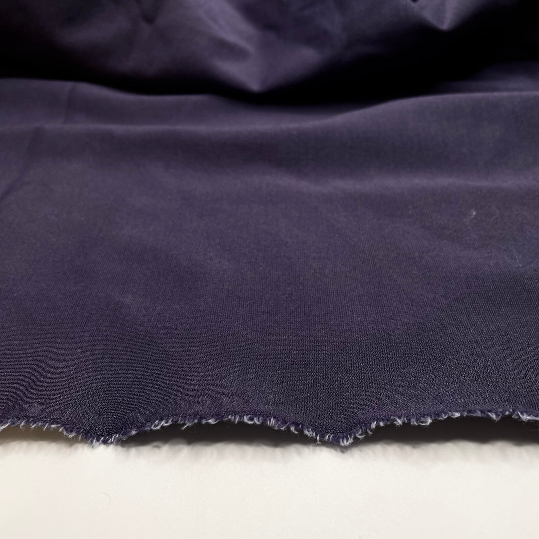 Goodbye Cold, Hello Sun - Double Cloth Knit Synthetic Blend  - Grey/Purple - 0.7M Bundle