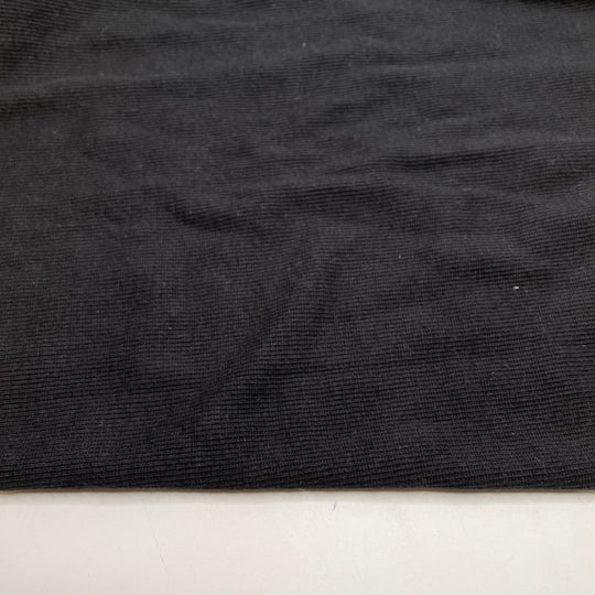 Burnt Biscuits - Tubular Rib Knit Bamboo Knit - Black - 0.9M Bundle