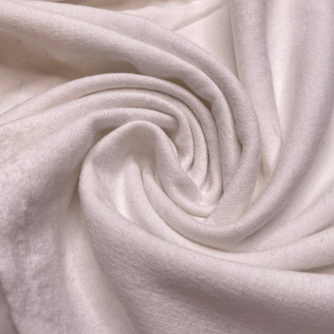 Laying On Clouds - Fleece Recycled Polyester Knit - White - 0.8M Bundle