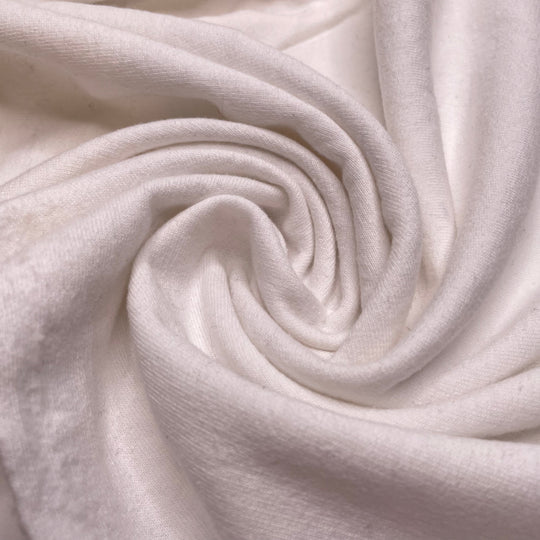 Laying On Clouds - Fleece Recycled Polyester Knit - White - 0.8M Bundle