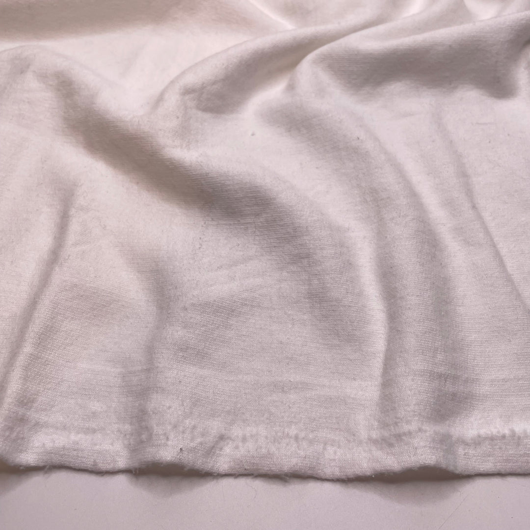 Laying On Clouds - Fleece Recycled Polyester Knit - White - 0.8M Bundle