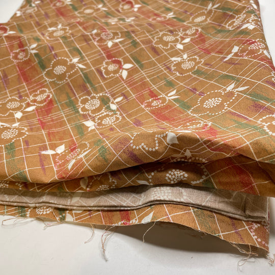UB - Arts And Graphs - Cotton Woven - Beige Multi Floral - 0.8M Bundle