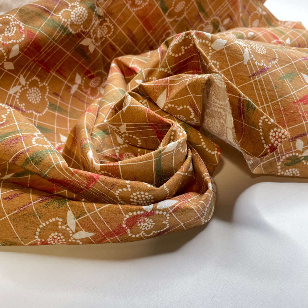 UB - Arts And Graphs - Cotton Woven - Beige Multi Floral - 0.8M Bundle