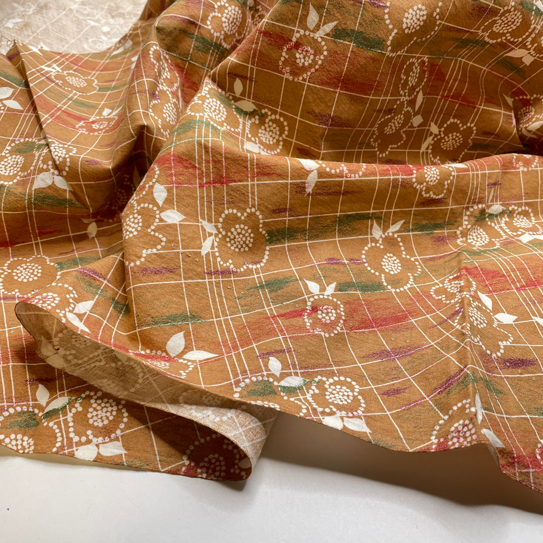 UB - Arts And Graphs - Cotton Woven - Beige Multi Floral - 0.8M Bundle