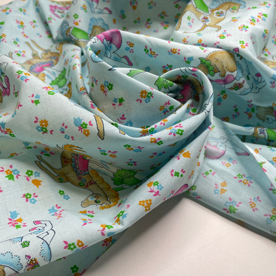 UB - Horsin Around - Cotton Woven - Light Blue Graphic - 2.6M Bundle
