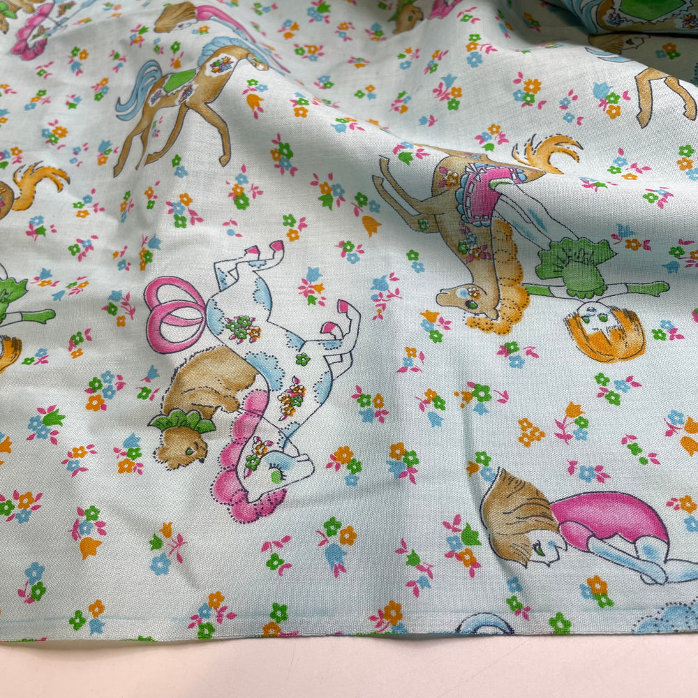 UB - Horsin Around - Cotton Woven - Light Blue Graphic - 2.6M Bundle