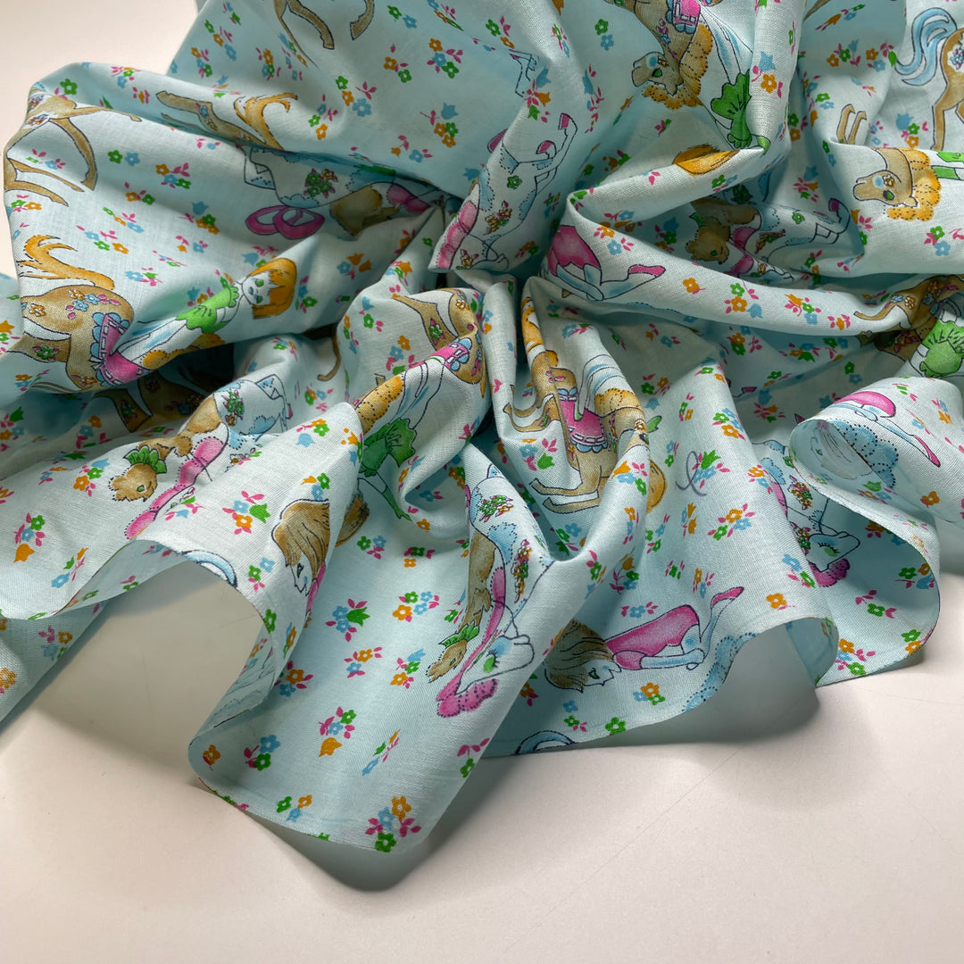 UB - Horsin Around - Cotton Woven - Light Blue Graphic - 2.6M Bundle