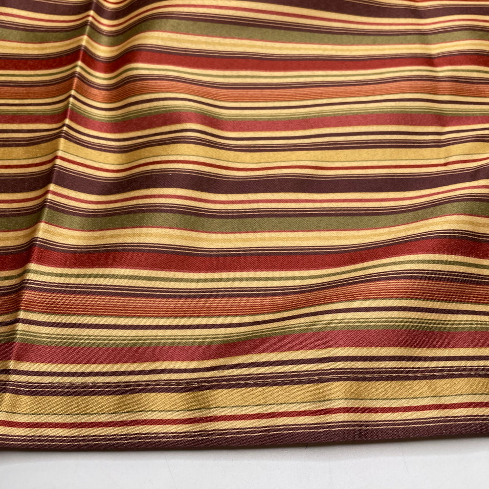 Ice Cream Date - Curtain Synthetic Blend Woven - Yellow Multi Stripes - 1.75M Bundle