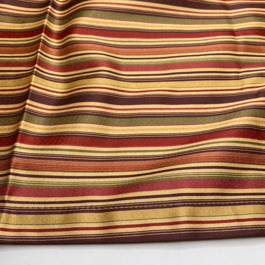 Ice Cream Date - Curtain Synthetic Blend Woven - Yellow Multi Stripes - 1.75M Bundle