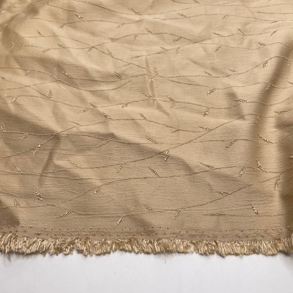 Chosen Sisterhood - Jacquard Poly Woven - Light Beige Ivy - 3.5M Bundle