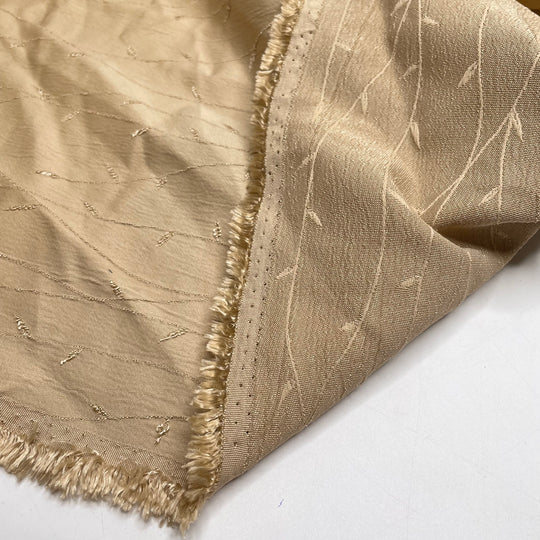 Chosen Sisterhood - Jacquard Poly Woven - Light Beige Ivy - 3.5M Bundle