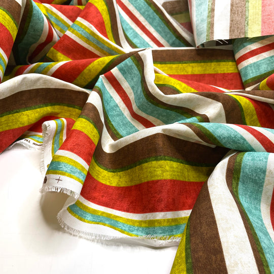 Patio Conversations - Water Resistant Poly Woven - Multi Stripes - Bundles