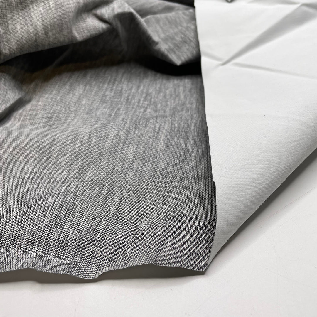 The Rain In Spain - PU Woven - White/Grey - 1M Bundle
